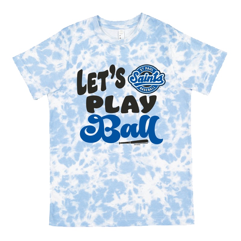 Saints Youth Let’s Play Ball Tye-Dye T