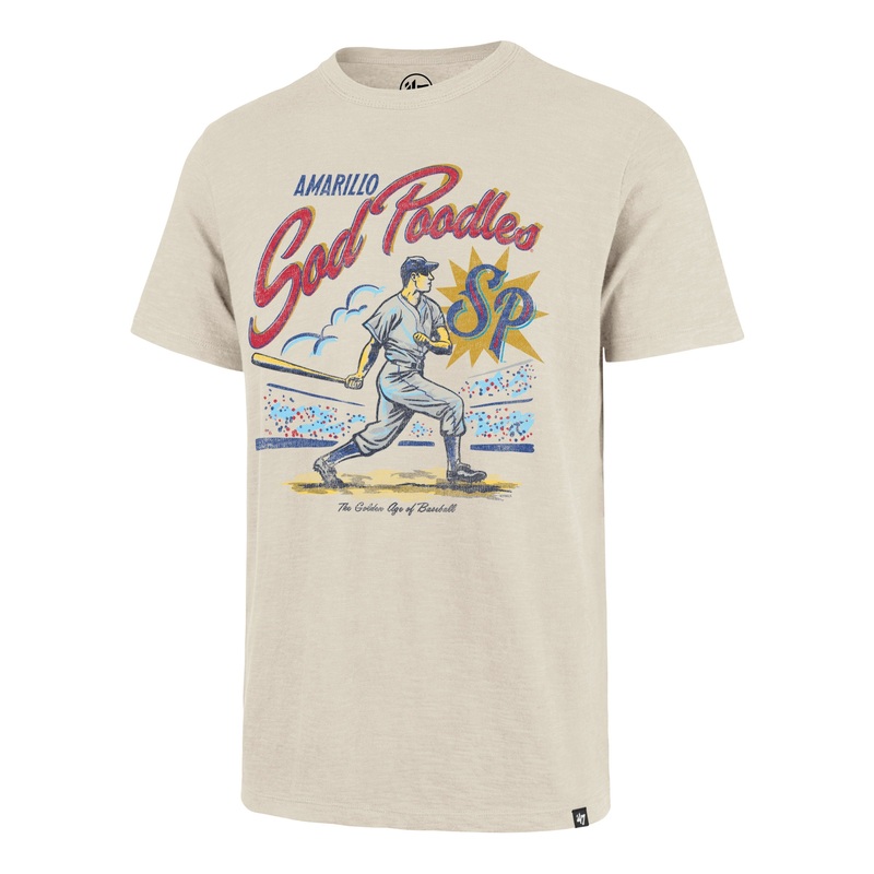 Amarillo Sod Poodles ’47 Dune Golden Age Scrum Tee