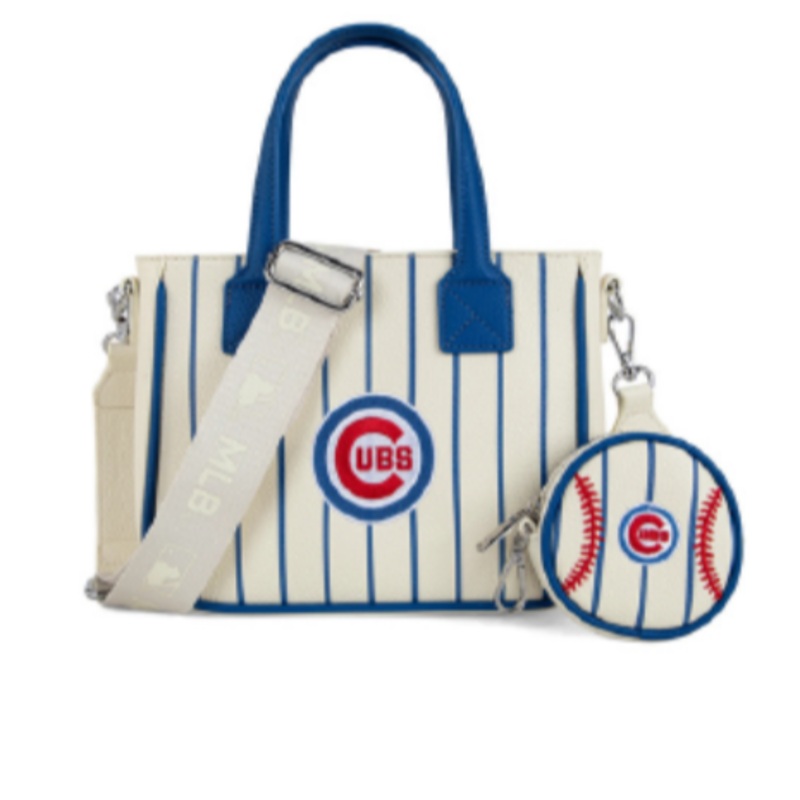 MLB Chicago Cubs Montana West Leather Tote Bag with Coin Purse