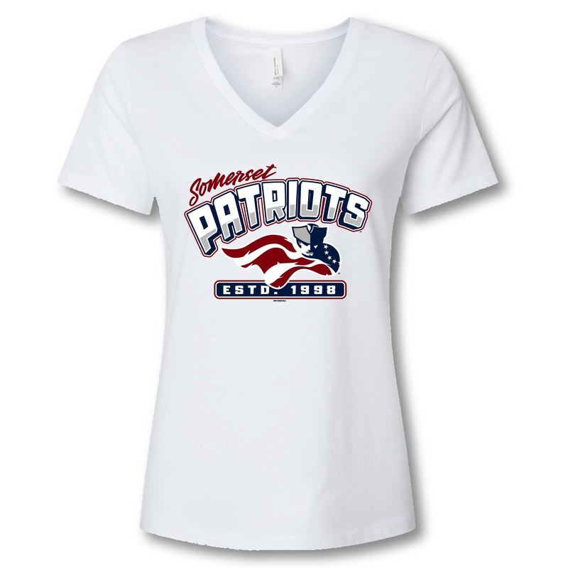 Somerset Patriots White Ozzie Women’s T-Shirt