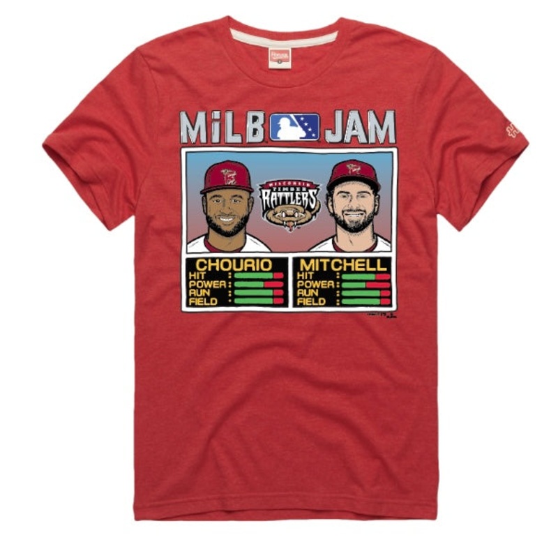 Timber Rattlers Homage Chourio x Mitchell MiLB Jam Tee