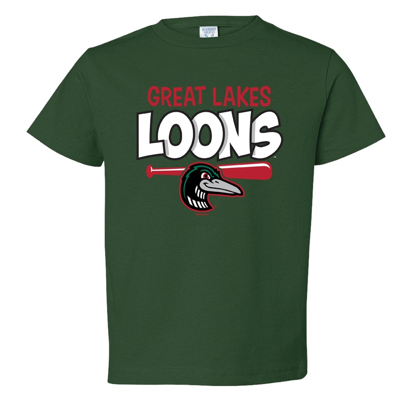 Great Lakes Loons Forest Green Tee – Toddler