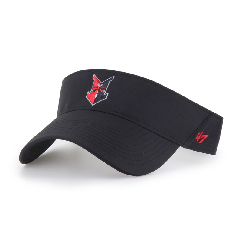 Indianapolis Indians ’47 Adult Black brrr Road Adjustable Visor