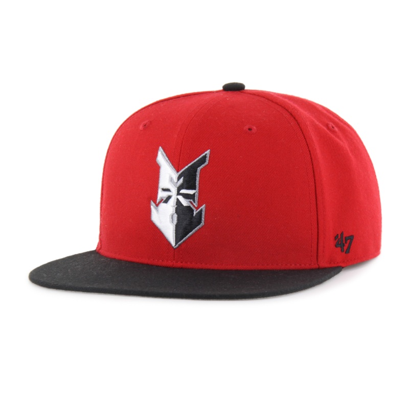 Indianapolis Indians ’47 Adult Red/Black Home 2-Tone No Shot Adjustable Captain Snapback Cap