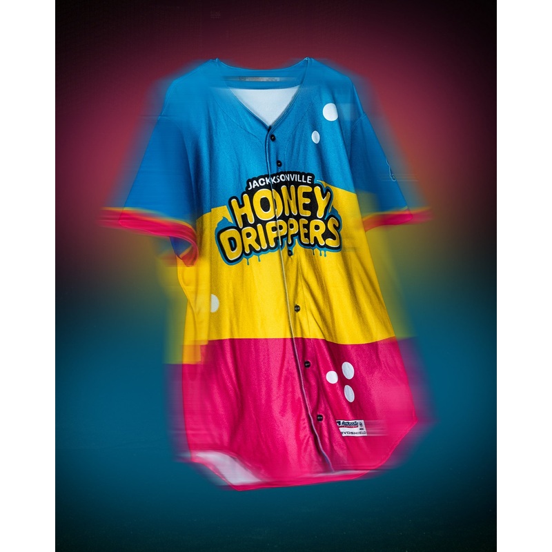 Jacksonville Jumbo Shrimp Evoshield Honey Drippers Theme Night Replica Jersey