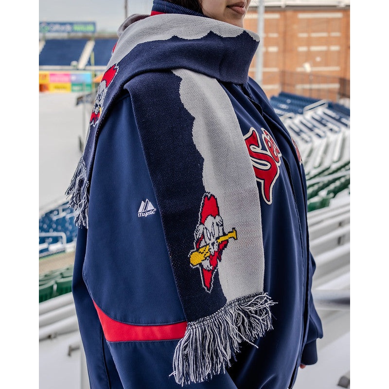 Portland Sea Dogs Official League Wave Scarf