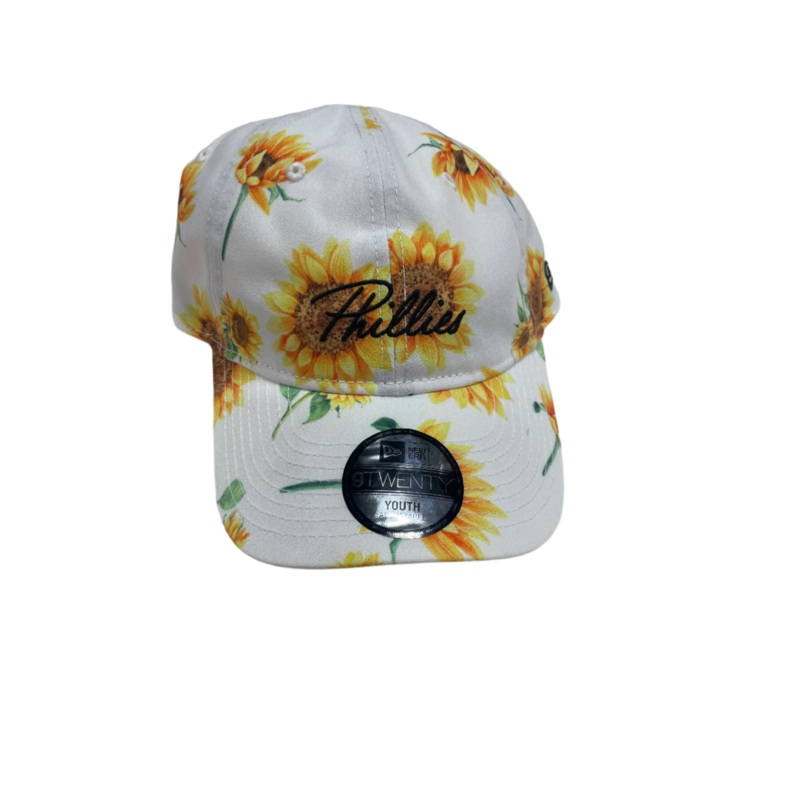 White Sunflower Phillies 9twenty youth New Era Hat