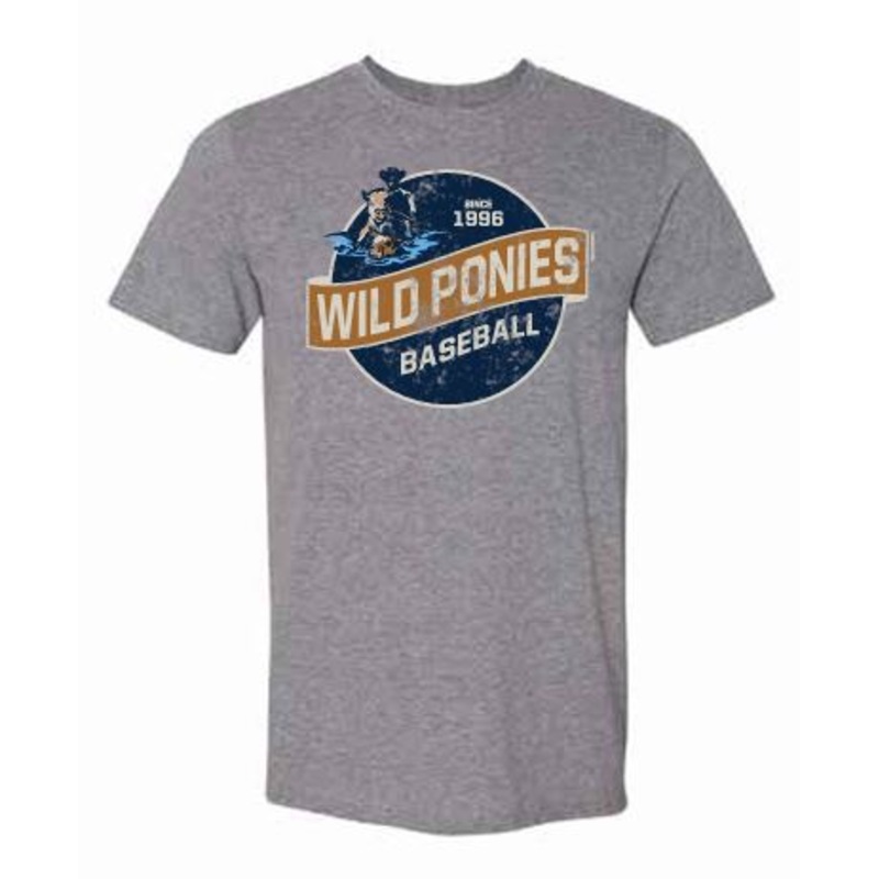 Delmarva Shorebirds 108 Stitches Wild Ponies Retro Tee