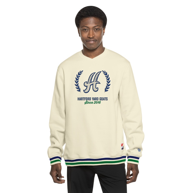 Hartford Yard Goats New Era Adult H Logo Crewneck