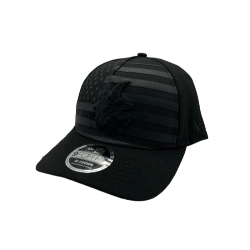 Hartford Yard Goats New Era Monochrome Flag Adjustable Cap