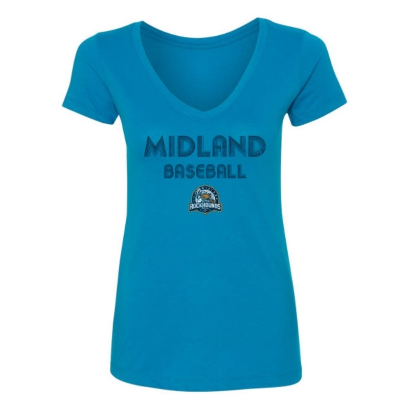 Midland RockHounds Women’s Spiral V-neck Tee