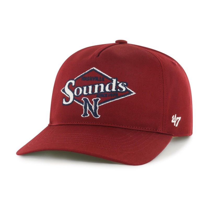 Nashville Sounds ’47 Brand Razor Red Golden Diamond Hitch Hat