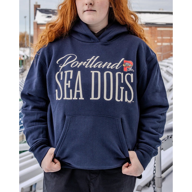 Portland Sea Dogs 47 Brand Atlas Blue Women’s Naomi Hoodie