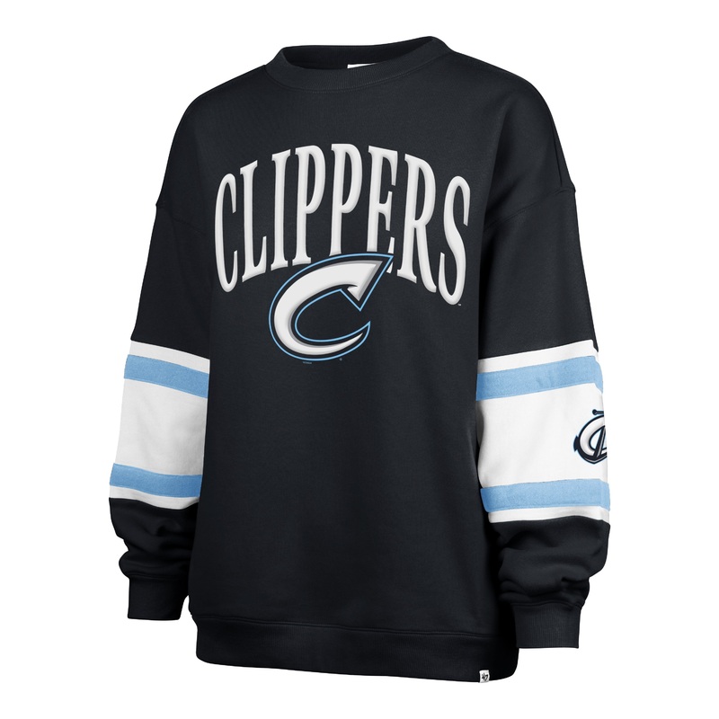 Columbus Clippers 47 Brand Women’s Navy Paneled Crew