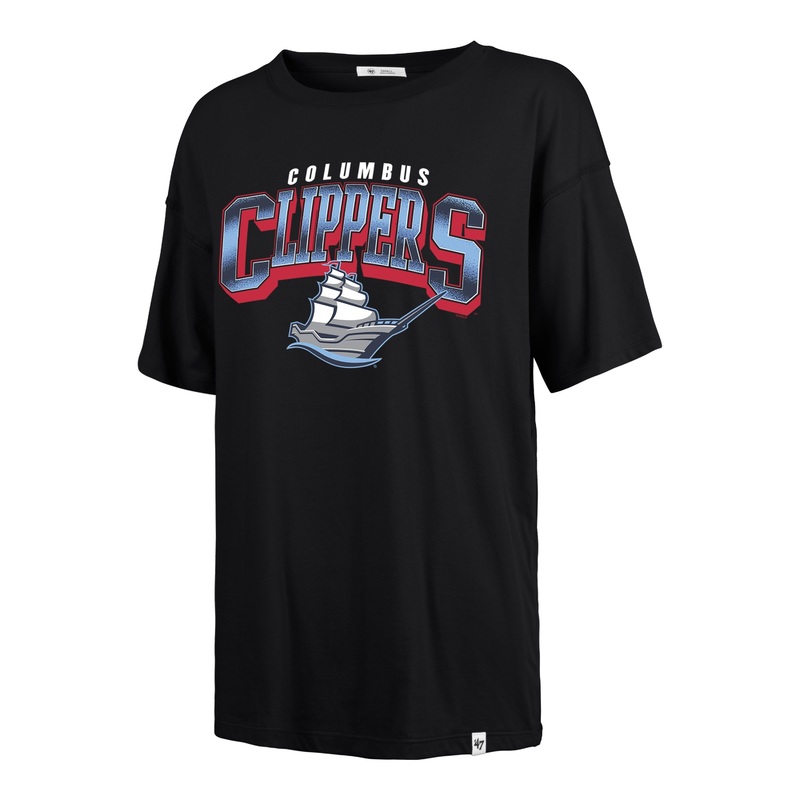 Columbus Clippers 47 Brand Women’s Spotlight Black Tee