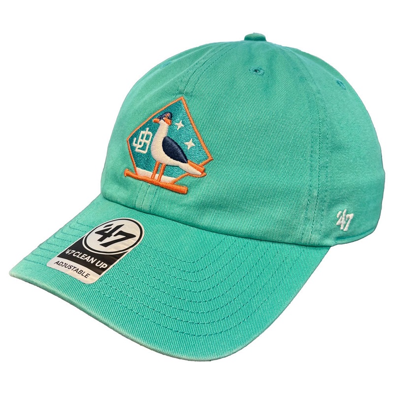 Jacksonville Jumbo Shrimp ’47 Jax Beach Seabirds Teal Clean Up