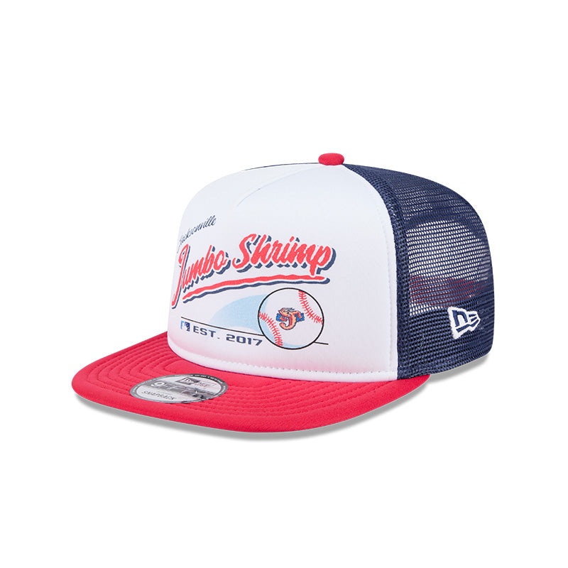 Jacksonville Jumbo Shrimp New Era Retro Script A-Frame 9Fifty