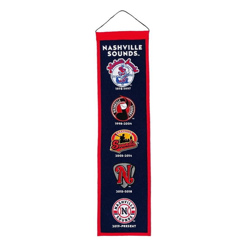 Nashville Sounds 8″ x 32″ Evolution Wool Banner