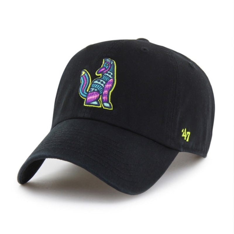 ’47 Brand Black Soadores Clean Up Cap, Hillsboro Hops