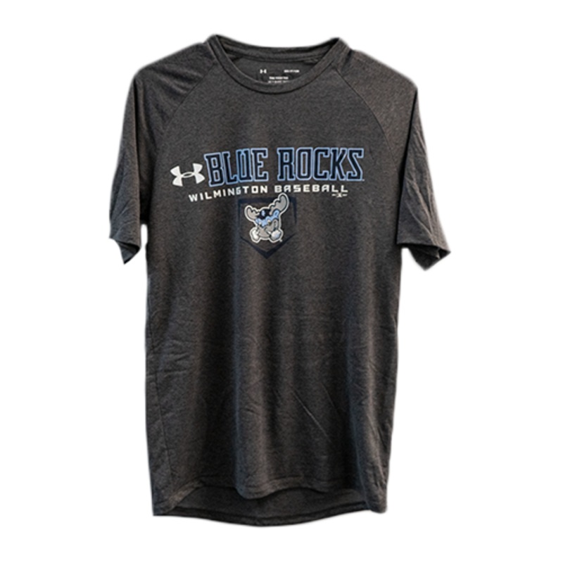 Adult UA Gray Home Plate Tee