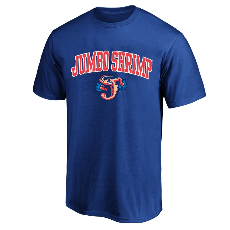 Jacksonville Jumbo Shrimp Profile Big & Tall Navy Arch Tee