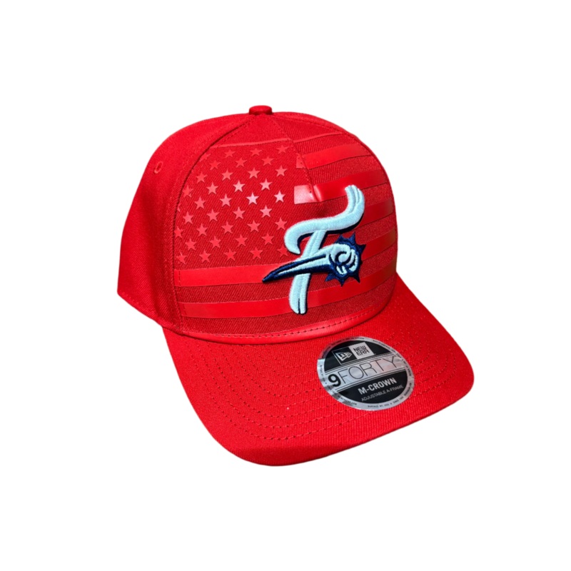 New Era M-Crown red American flag Hat