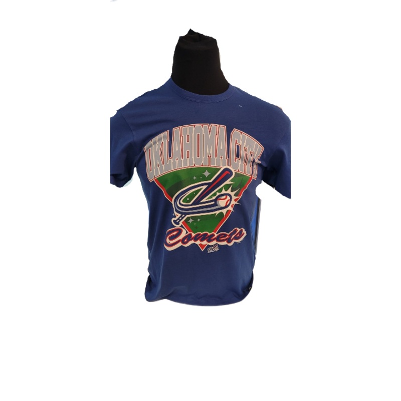 OKC Comets Barrel Road Blue Tee