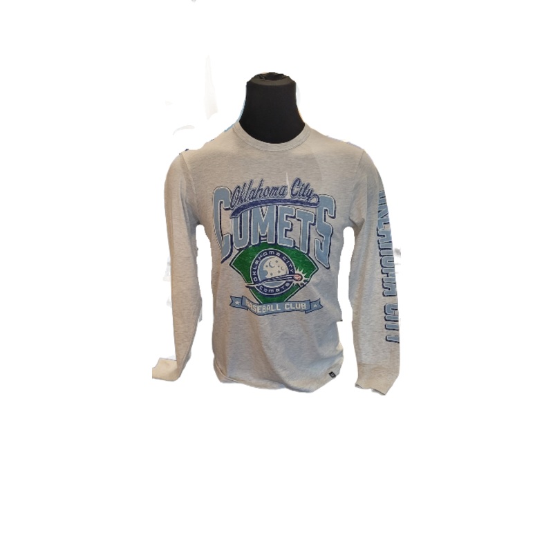 OKC Comets Moon Grey L/S Tee