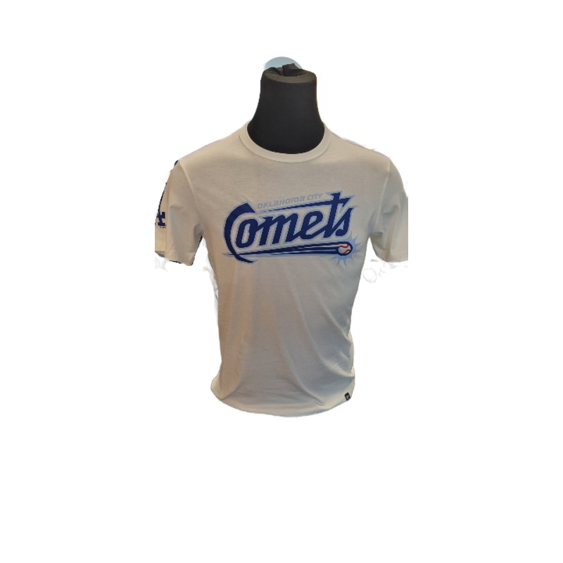 OKC Comets Script White Tri-Peat Tee