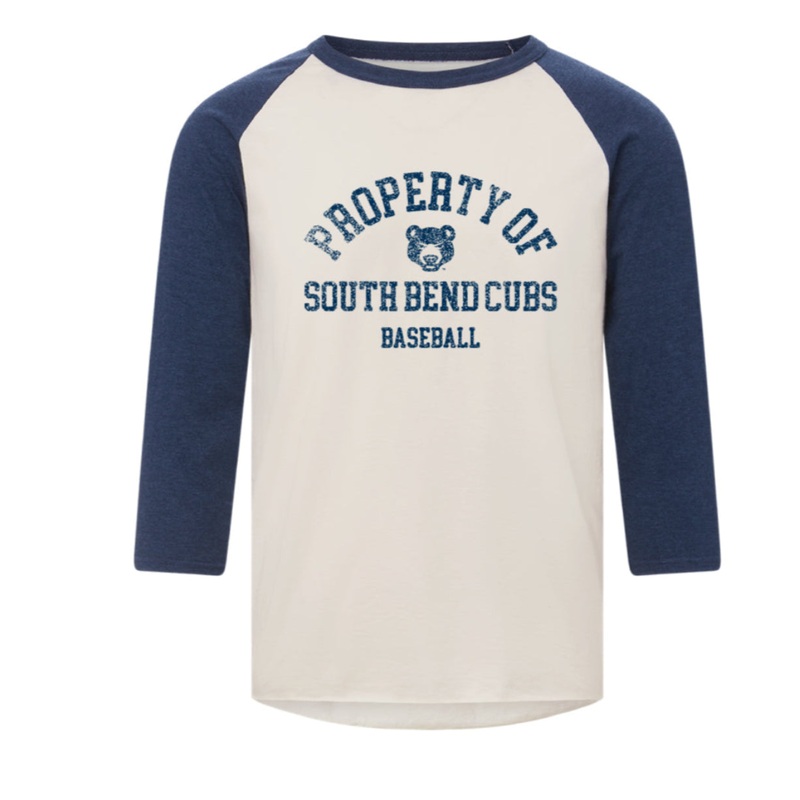 South Bend Cubs Baseball Men’s 3/4 Quarter Sleeve T-Shirt