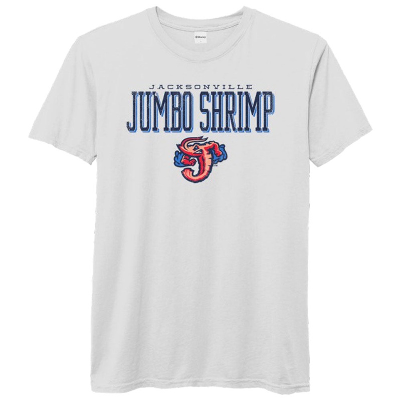 Jacksonville Jumbo Shrimp Ouray White Pigment Dyed Tee