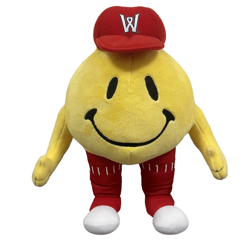 Worcester Red Sox Smiley Plush 9″ Red Hat