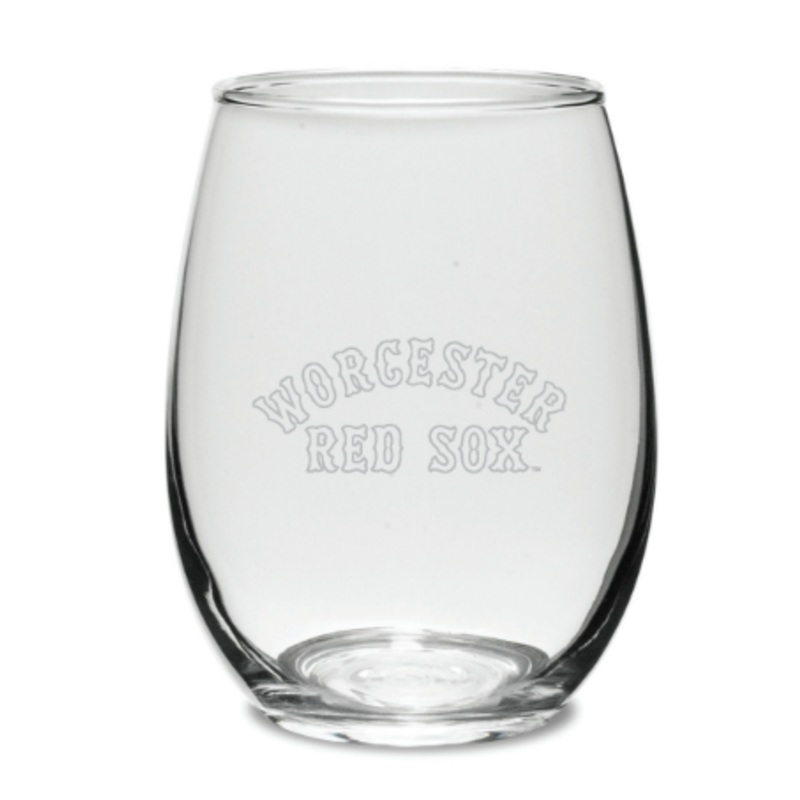 Worcester Red Sox Stemless Wine Glass