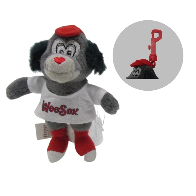 Worcester Red Sox Woofster Plush 3″ Keychain