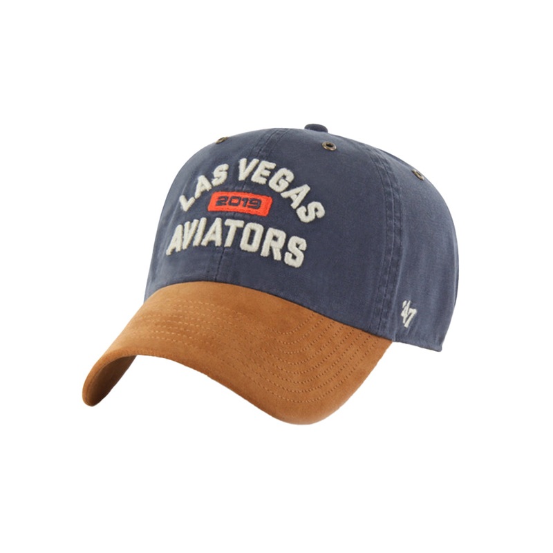 ’47 Brand Raftes Navy/Brown Clean Up Strapback Cap