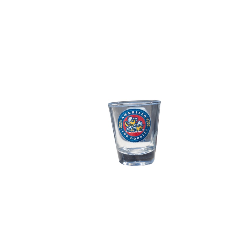 Amarillo Sod Poodles Crest Logo Shot Glass