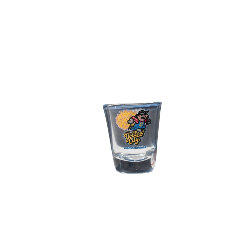 Amarillo Sod Poodles Yellow City Pigweeds Shot Glass