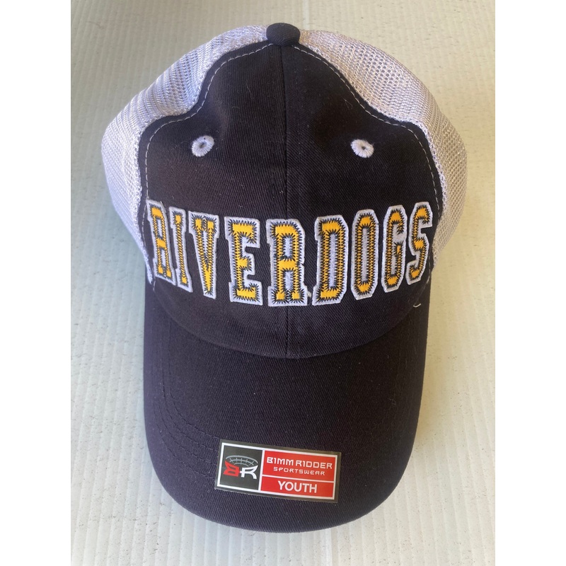 Charleston RiverDogs Youth Maddux Navy Cotton Twill Mesh Cap