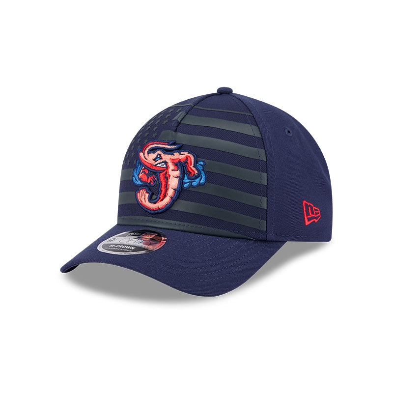 Jacksonville Jumbo Shrimp New Era American Flag 9Forty M-Crown