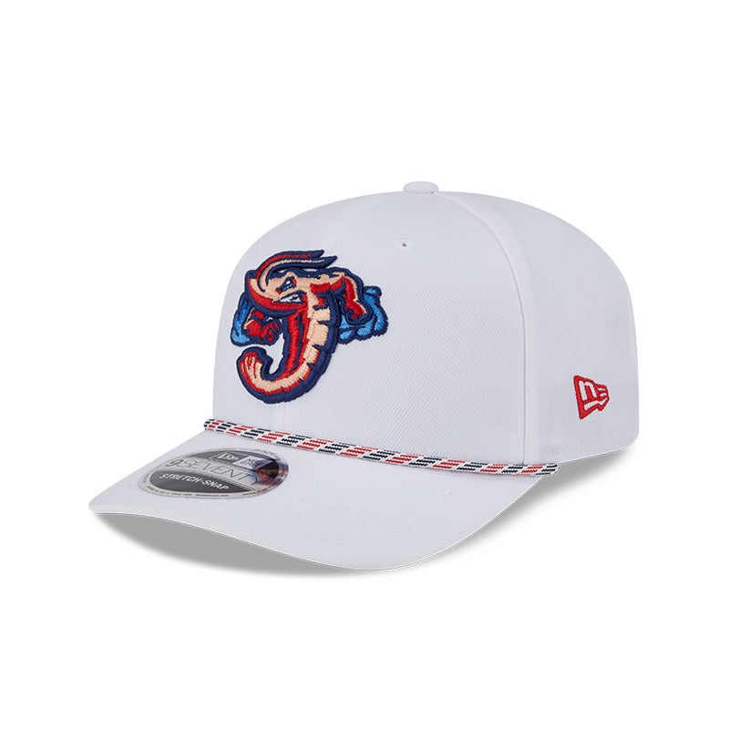 Jacksonville Jumbo Shrimp New Era White Multi Rope 9Seventy Snapback