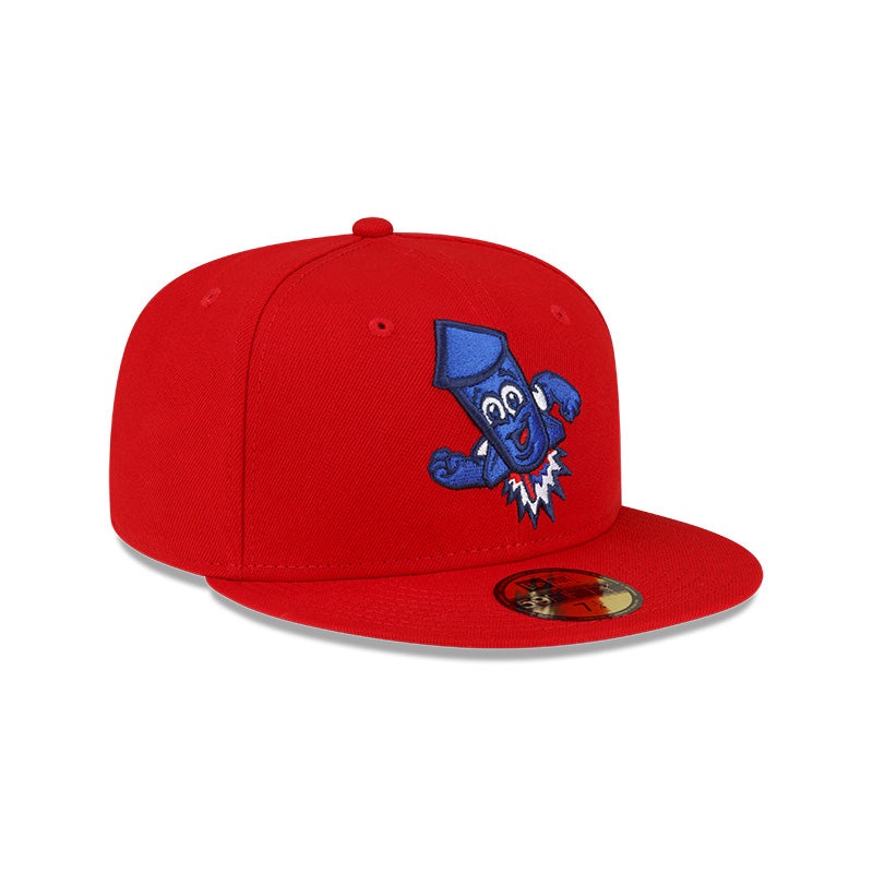 Los Wepas de Worcester Red Wepa Rocket 59FIFTY Hat