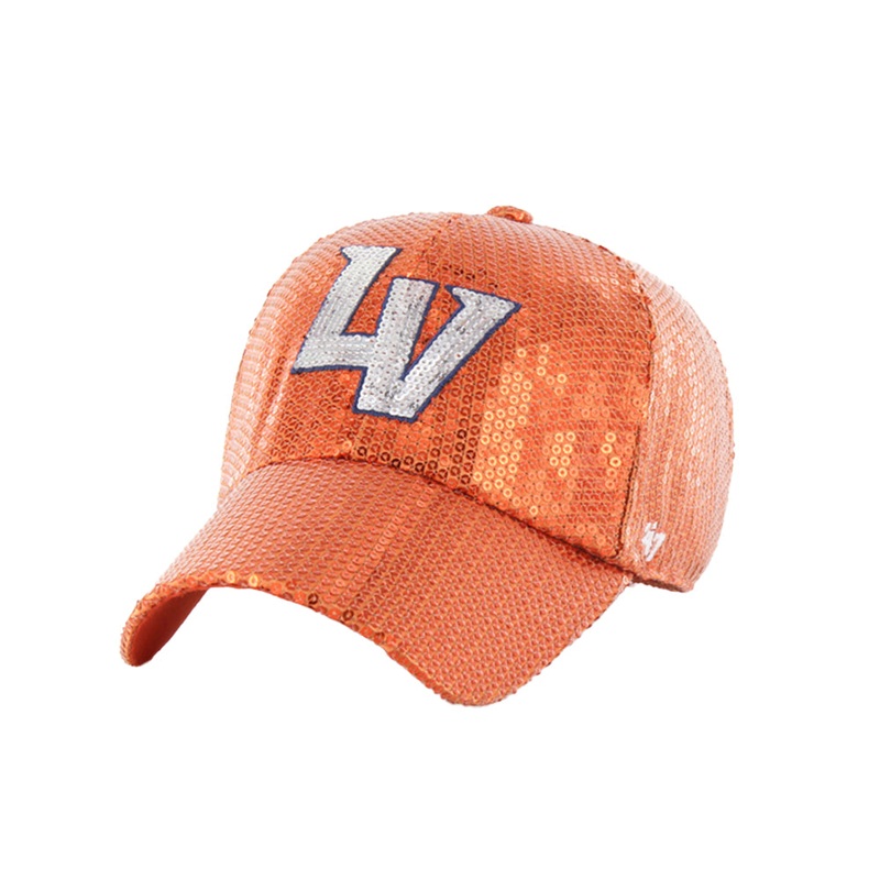 Women’s ’47 Brand Dazzle Sequin Orange Clean Up Strapback Cap