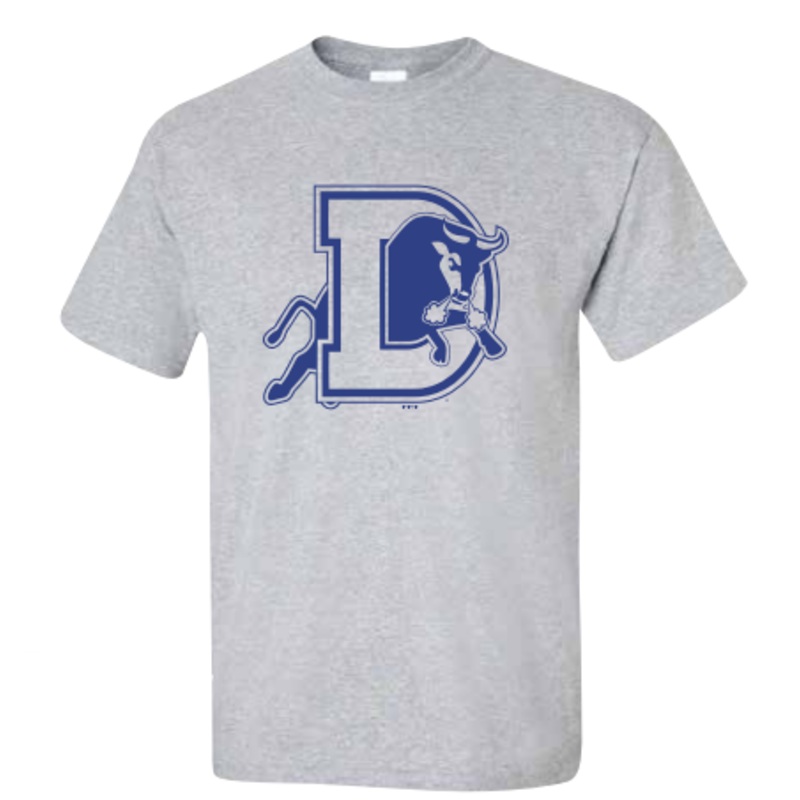 Durham Bulls Gray D Logo Tee