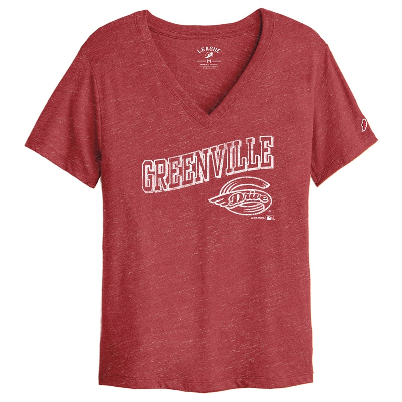 Greenville Drive League Women’s Red Intramural V-Tee