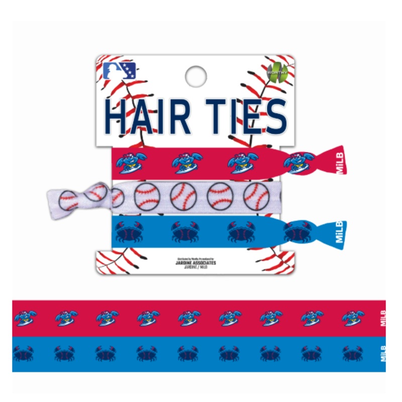 Jersey Shore BlueClaws 3 pack Hair Ties