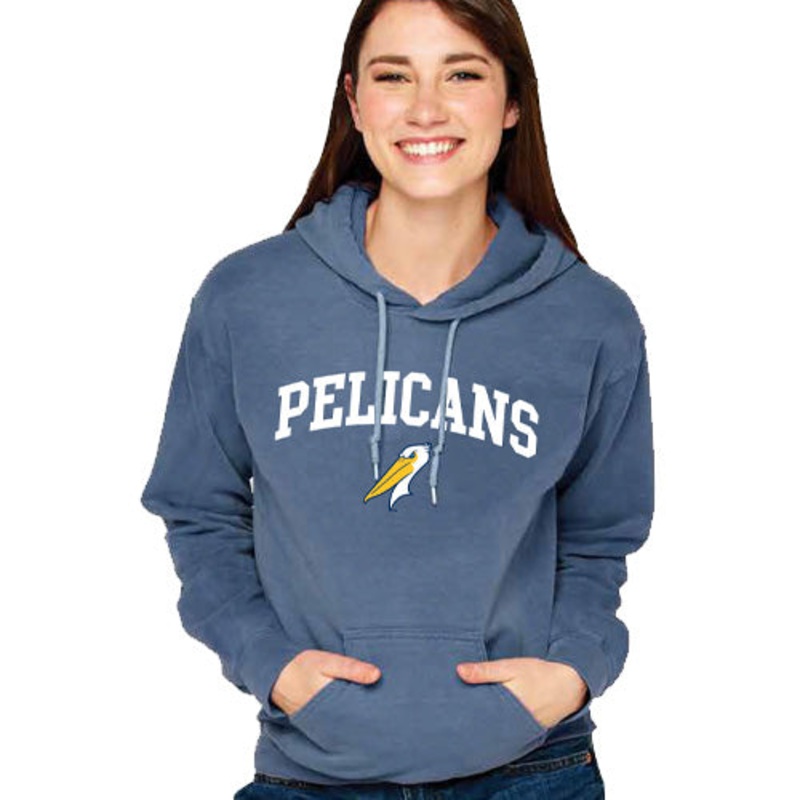 Myrtle Beach Pelicans Soft As A Grape Denim Alternate Softwash Hood