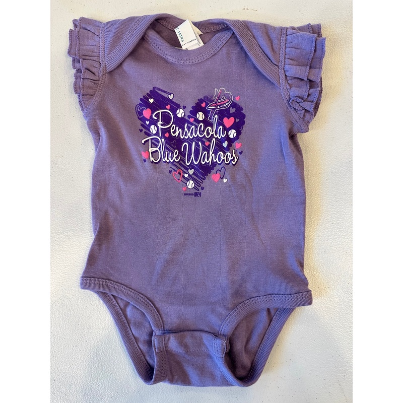 Pensacola Blue Wahoos Purple Onesie