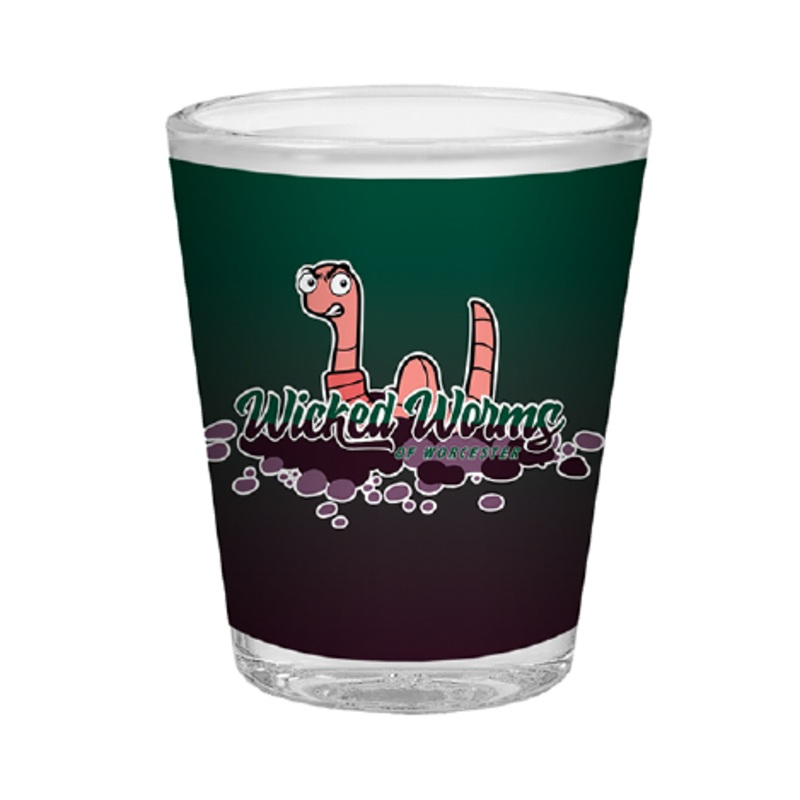 Wicked Worms of Worcester Shot Glass