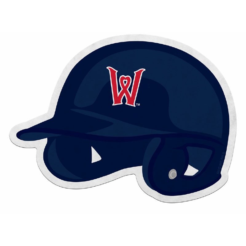 Worcester Red Sox Navy Batting Helmet Pennant