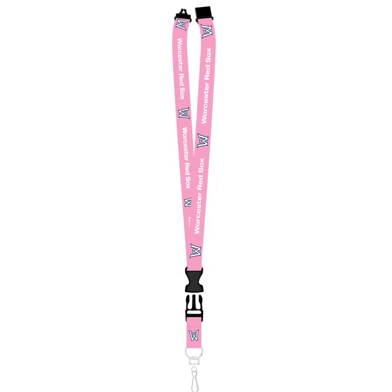 Worcester Red Sox Pink Worcester Heart Lanyard